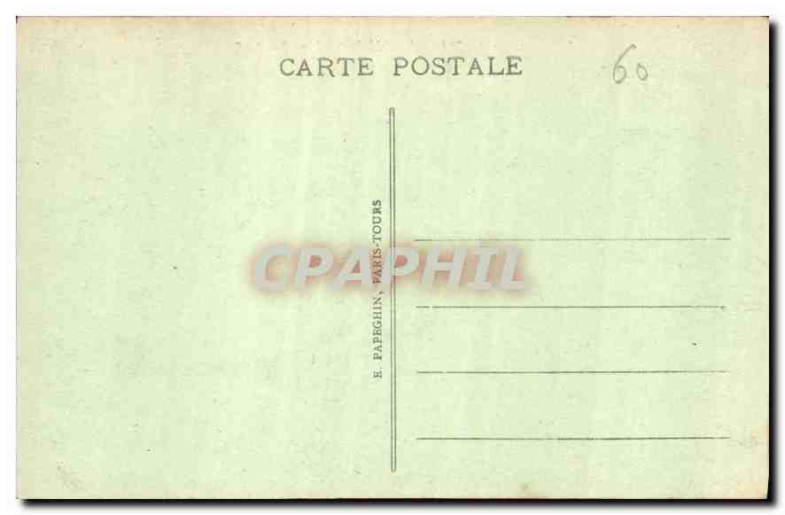 CPA Chateau de Chantilly Cote Nord  — Rückseite