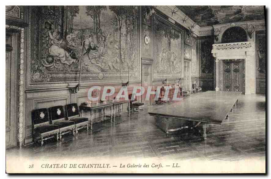 CPA Chateau de Chantilly La Galerie des Cerfs 