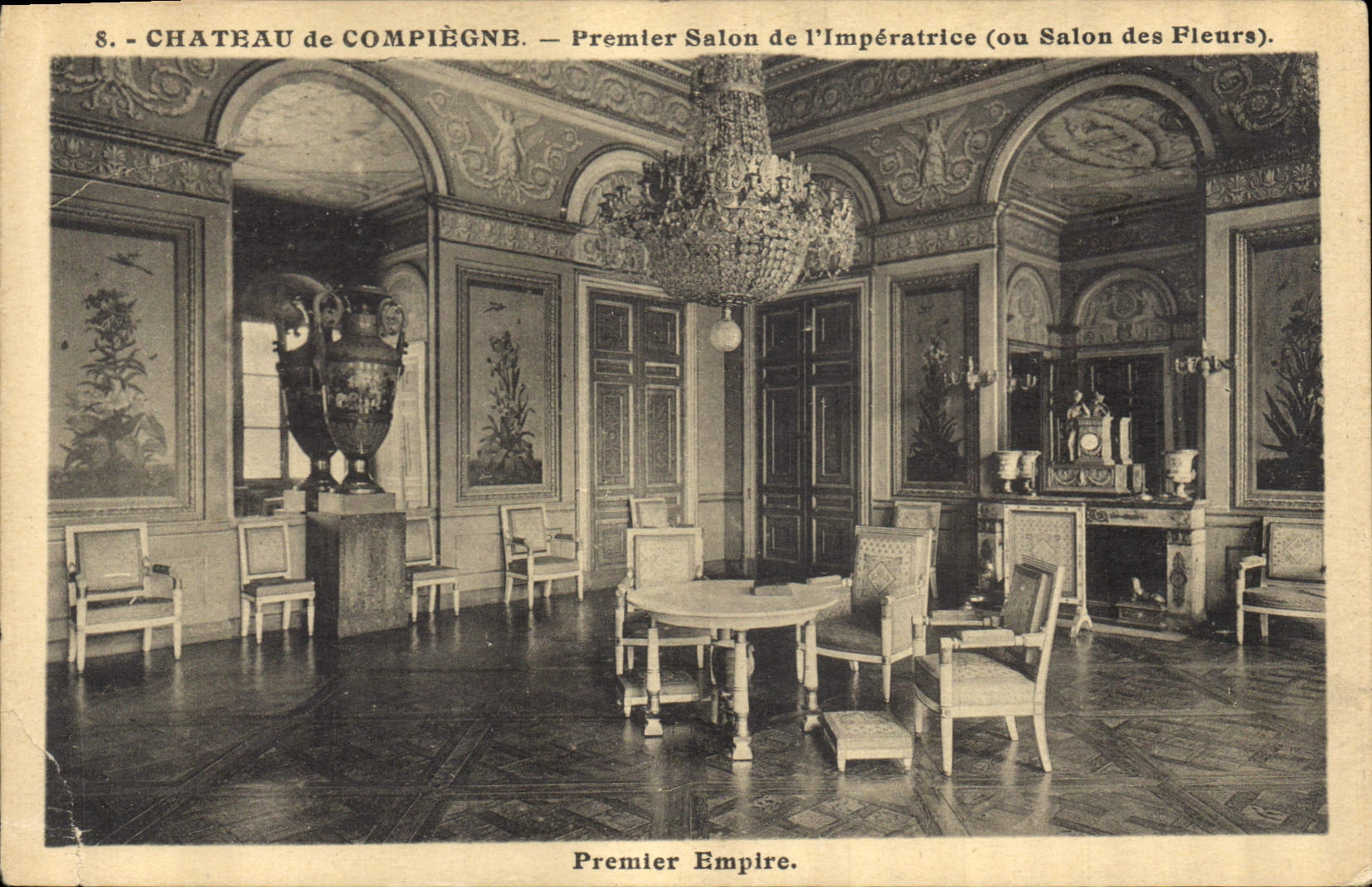 Château de Compiègne — Premier Salon de l'Impératrice (ou Salon des Fleurs) — Premier Empire