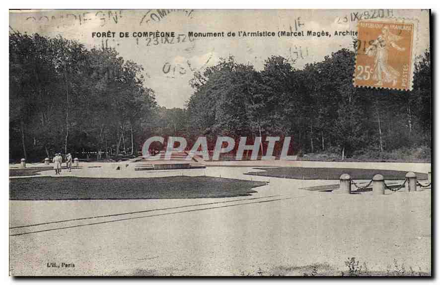 CPA Foret de Compiegne Monument de l'Armistice 