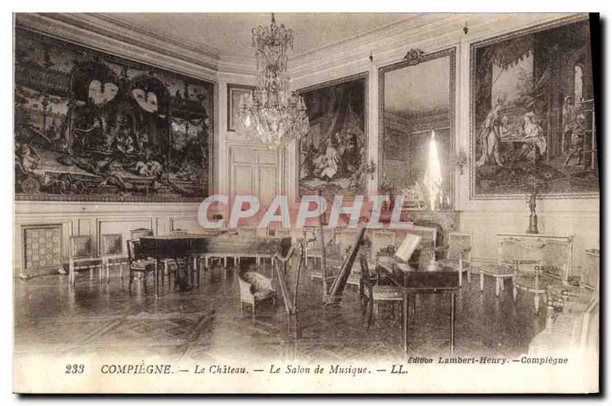 CPA Compiegne Le Chateau Le Salon de Musique 