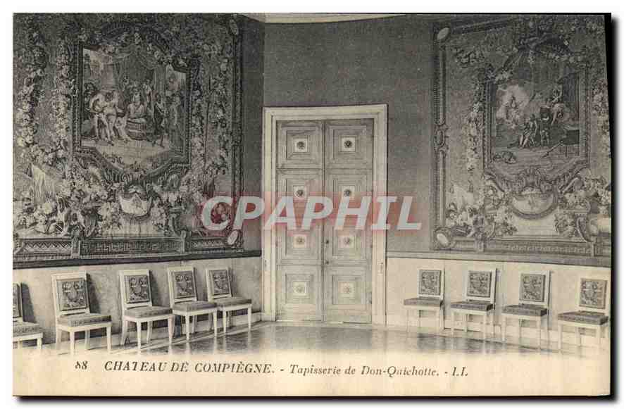 CPA Chateau de Compiegne Tapisserie de Don Quichotte 