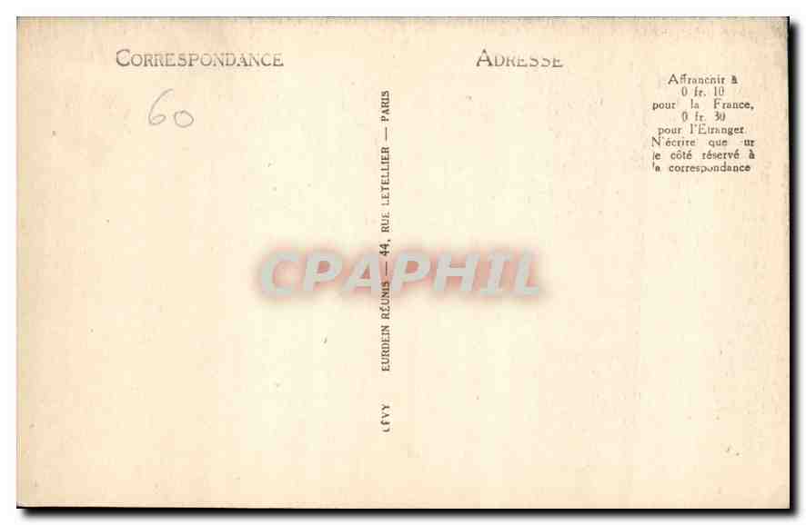 CPA Chateau de Compiegne Tapisserie de Don Quichotte  — Rückseite