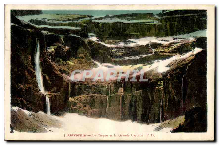 CPA Gavarnie Le Cirque et le Grande Cascade 