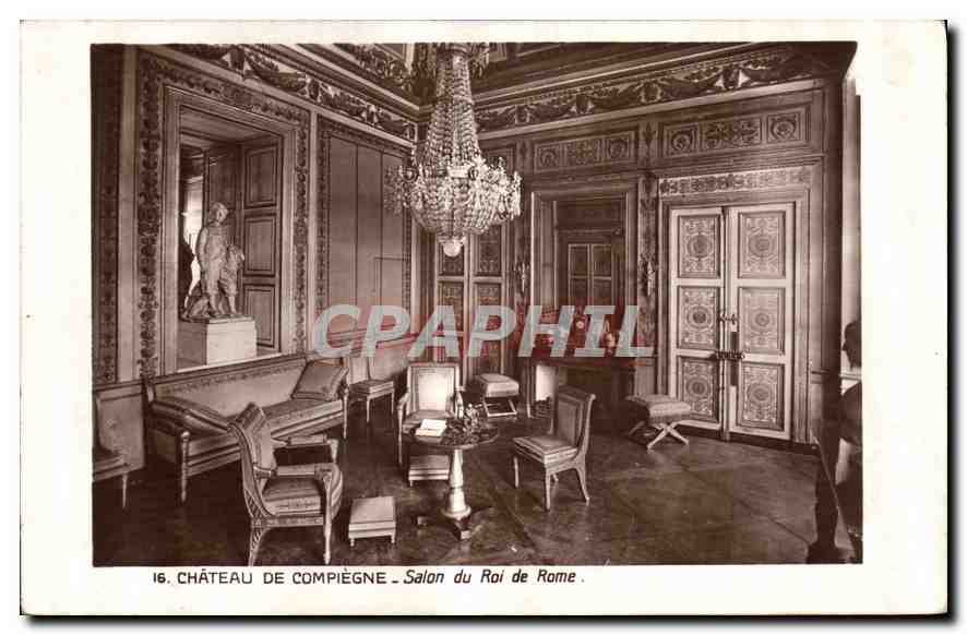 CPA Chateau de Compiegne Salon du Roi de Rome 