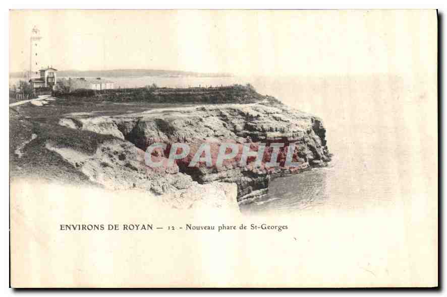CPA Environs de Royan Nouveau phare de St Georges 
