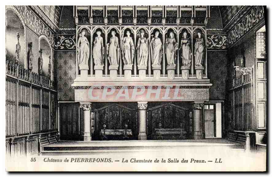 CPA Chateau de Pierrefonds La Cheminee de la Salle des Preux 
