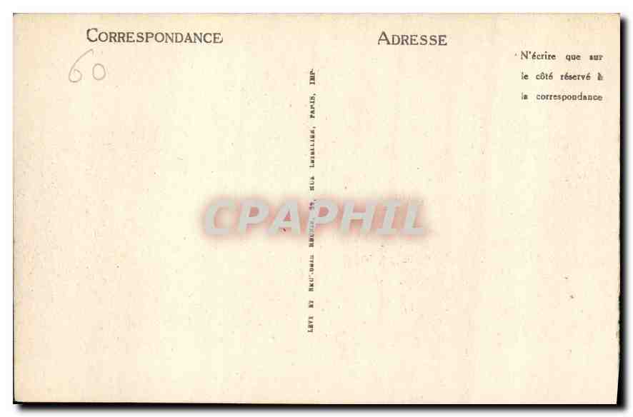 CPA Pierrefonds Vue Generale Cote Sud Ouest du Chateau  — Rückseite