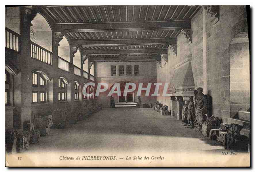 CPA Chateau de Pierrefonds La Salled des Gardes 