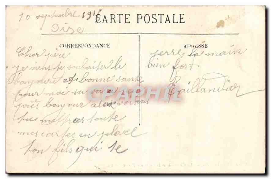 Pierrefonds — Die Kamin der Halle der Ritter — LL. n°55 — Rückseite