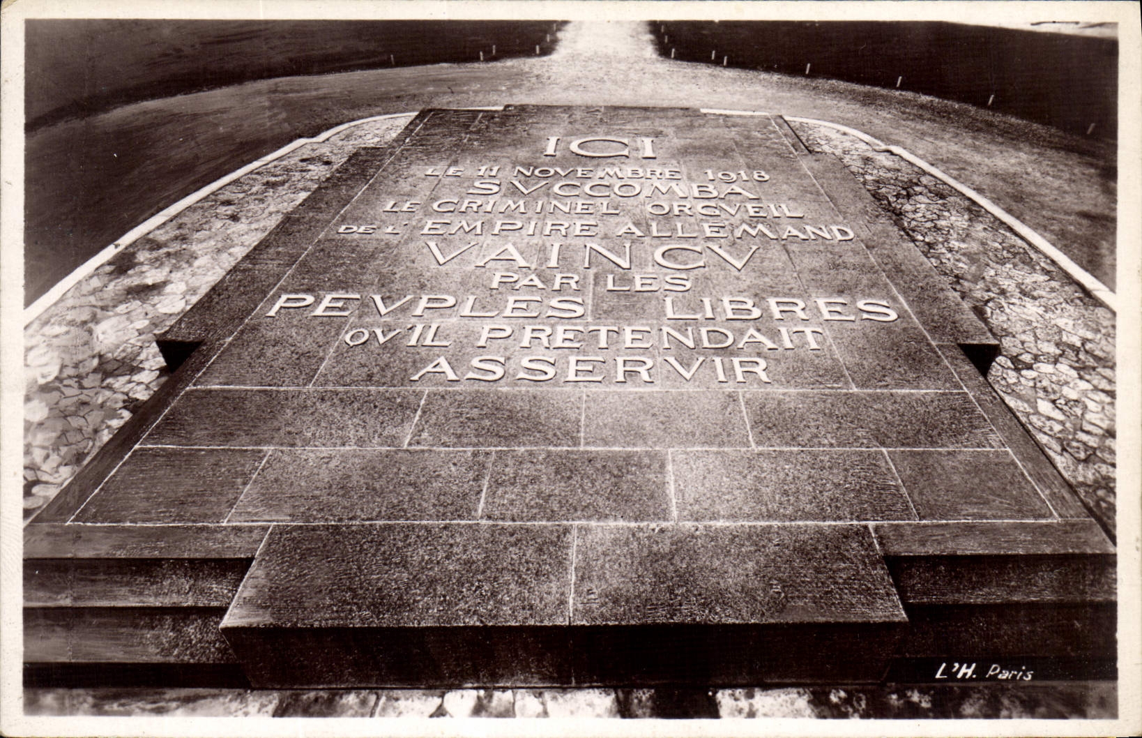 CPA Foret de Compiegne Clairiere de l'Armistice 