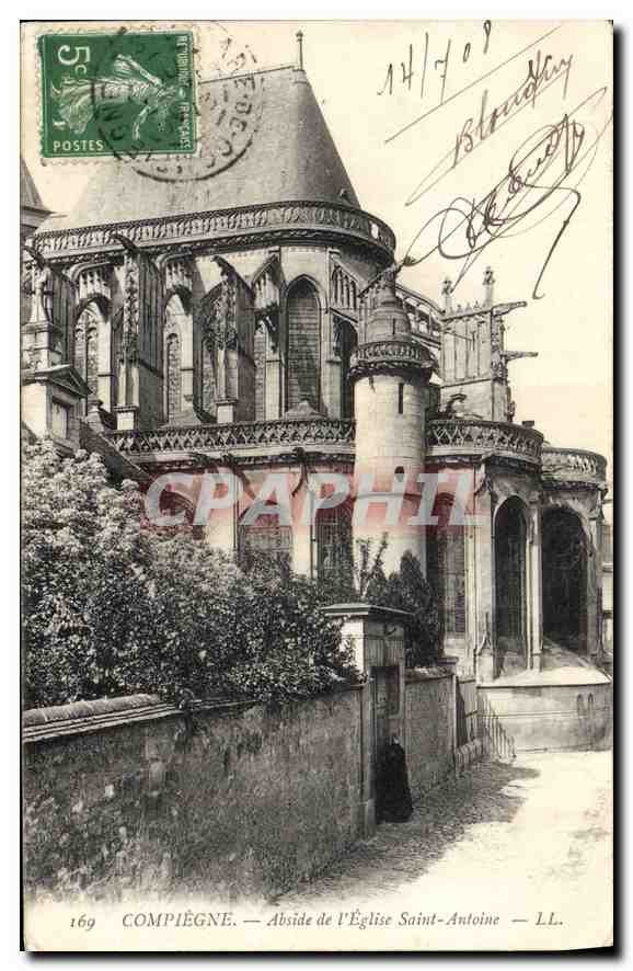 CPA Compiegne Abside de l'Eglise Saint Antoine 