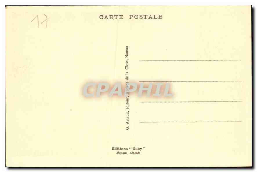 CPA La Rochelle Cour interieure de l'Hotel de Ville  — Verso