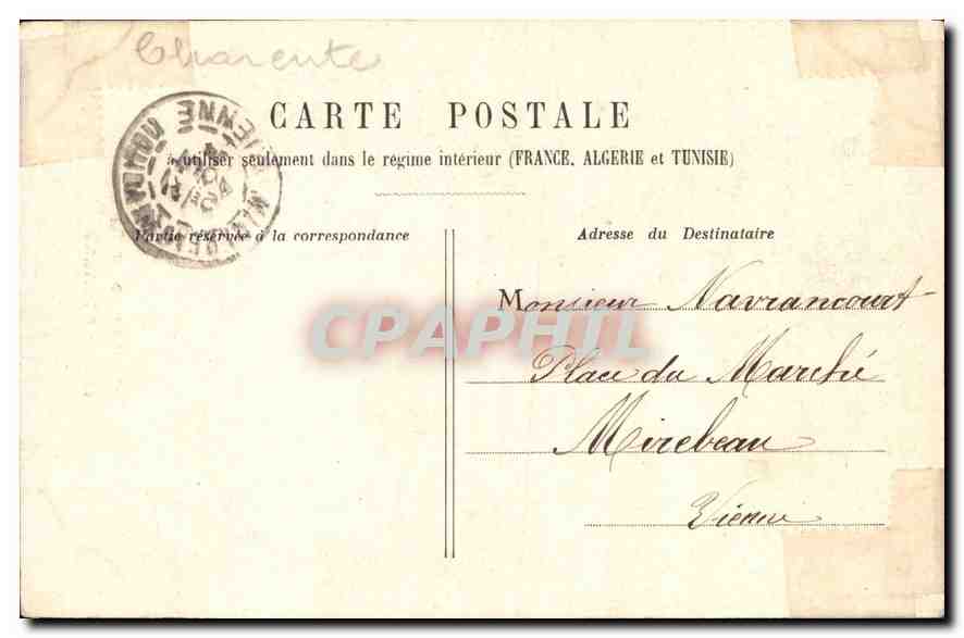 CPA Royan les Bains Eglise de Pontaillac  — Back