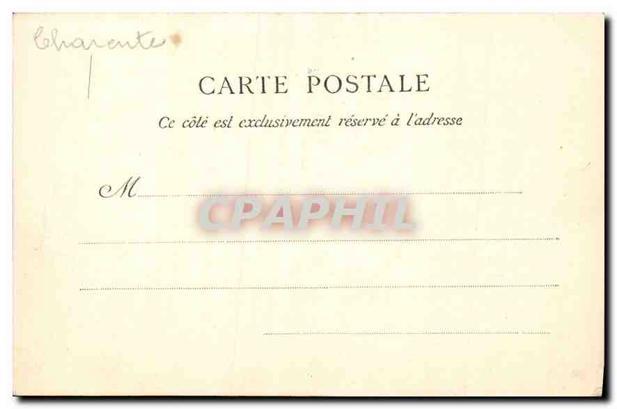 CPA Royan Rochers a Vallieres  — Verso