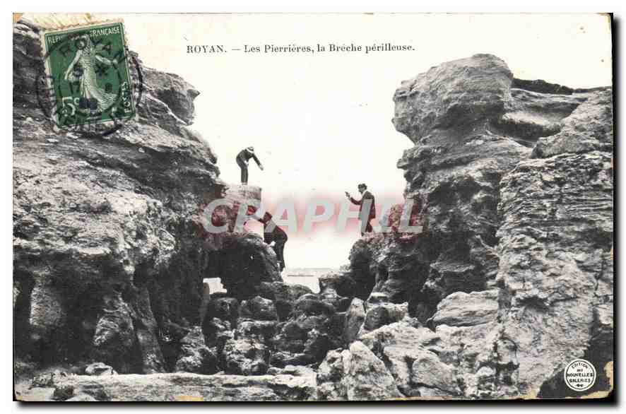 CPA Royan Les Pierrieres la Breche perilleuse 