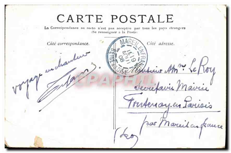 CPA Royan Les Pierrieres la Breche perilleuse  — Rückseite