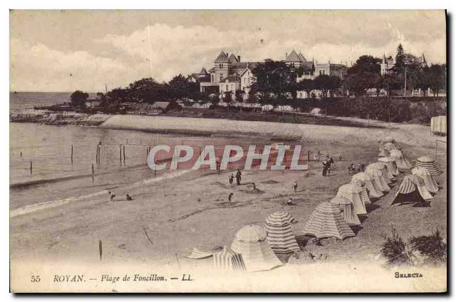 CPA Royan Plage de Foncillon 