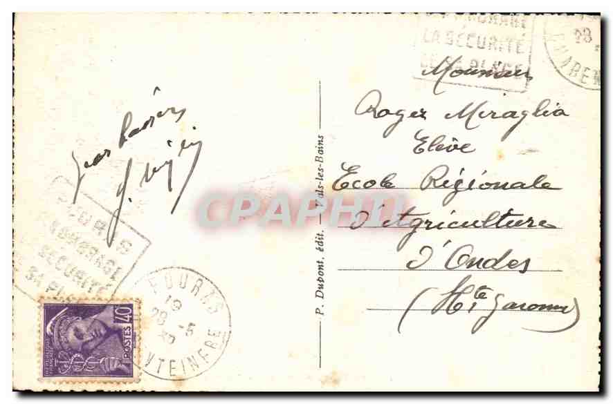 CPA Fouras les Bains Charente Inferieure Peche aux creveties a la Jetee sud  — Verso