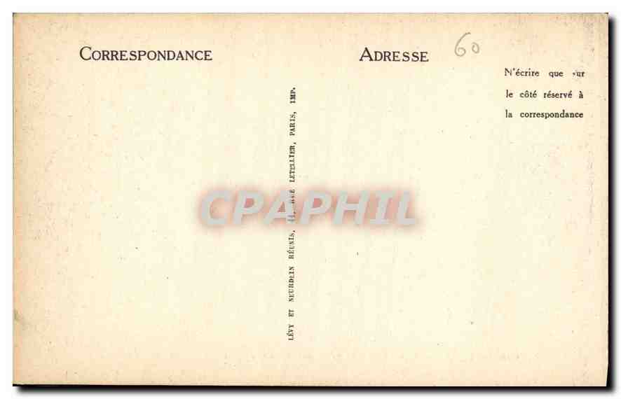 CPA Chantilly Le Chateau de la Reine Blanche  — Rückseite