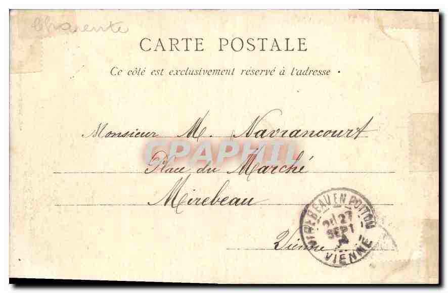 CPA Royan Les Roches Isolees de Vallieres  — Back