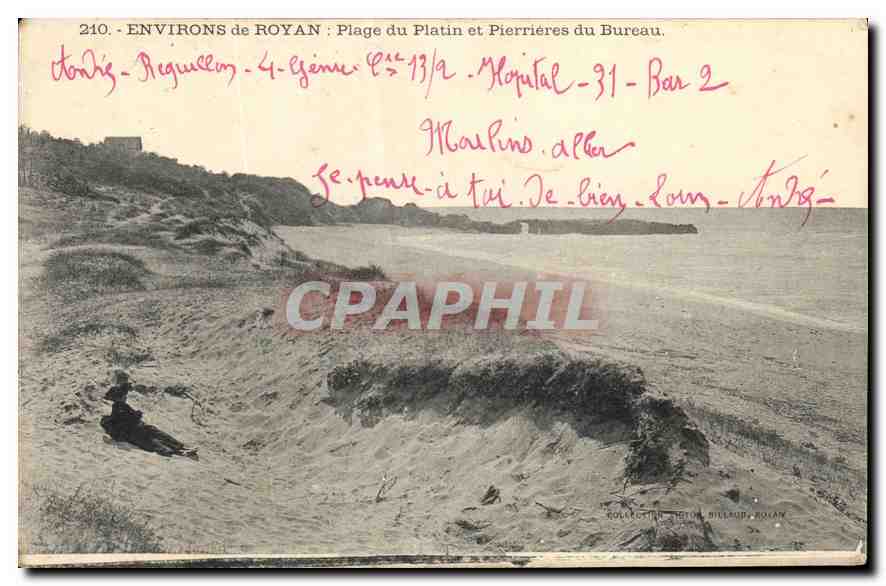 CPA Environs de Royan Plage du Patin et Pierrieres du Bureau 