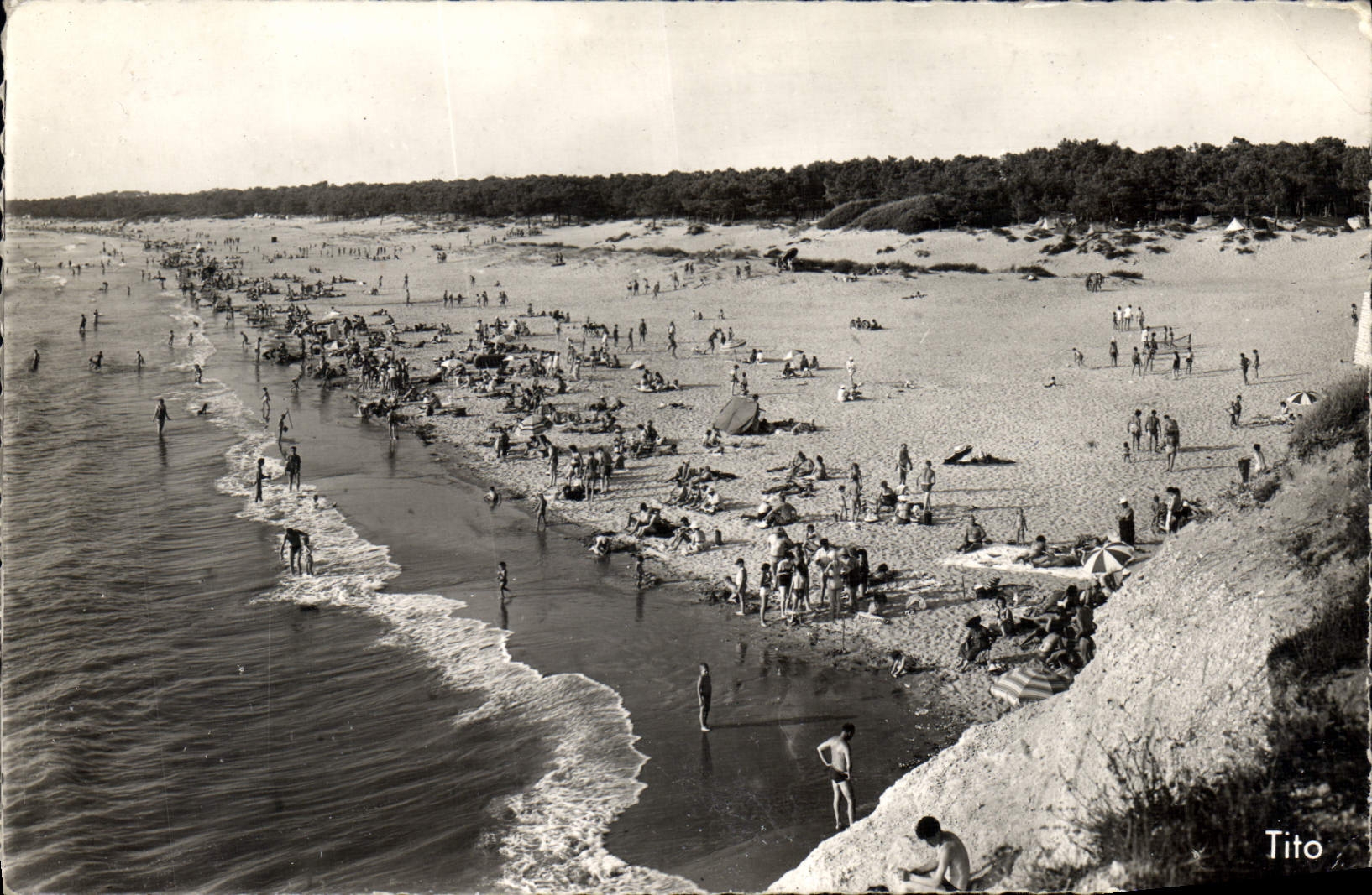 Falaises de Saint-Georges-de-Didonne — vue des plages du sud — Tito