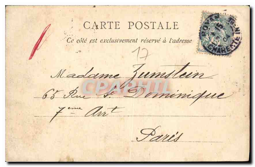 CPA Royan Futaie de la Metairie a Pontaillac  — Back