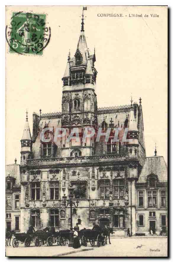 CPA Compiegne L'Hotel de Ville 