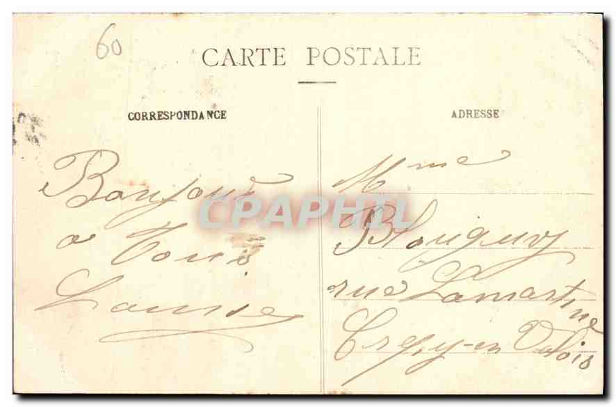 CPA Compiegne L'Hotel de Ville  — Rückseite
