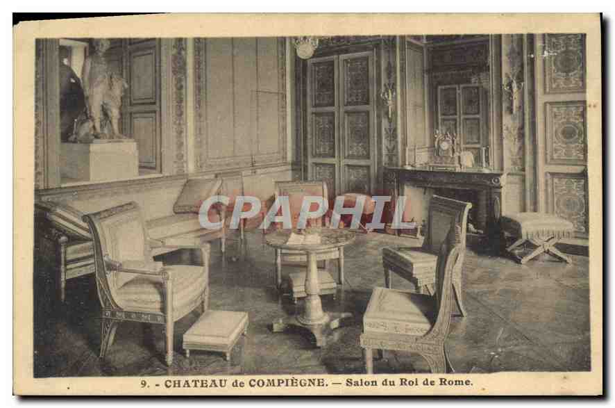 CPA Chateau de Compiegne Salon du Roi de Rome 