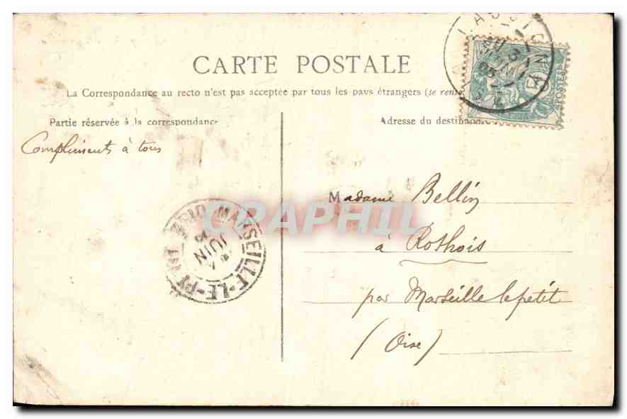 Pierrefonds — Le Château — Edition Nouvelles Galeries — Rückseite