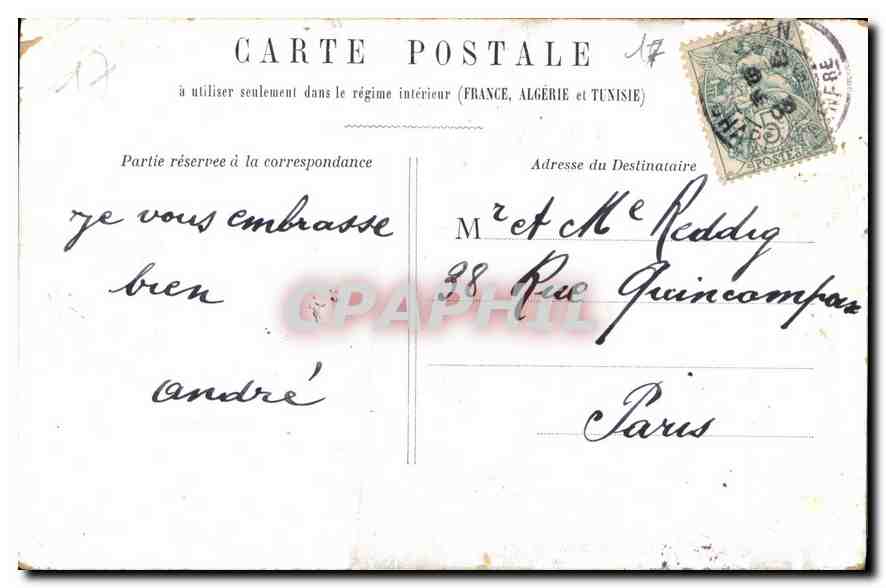 CPA Royan les Bains Le Casinon de Foncillon  — Back