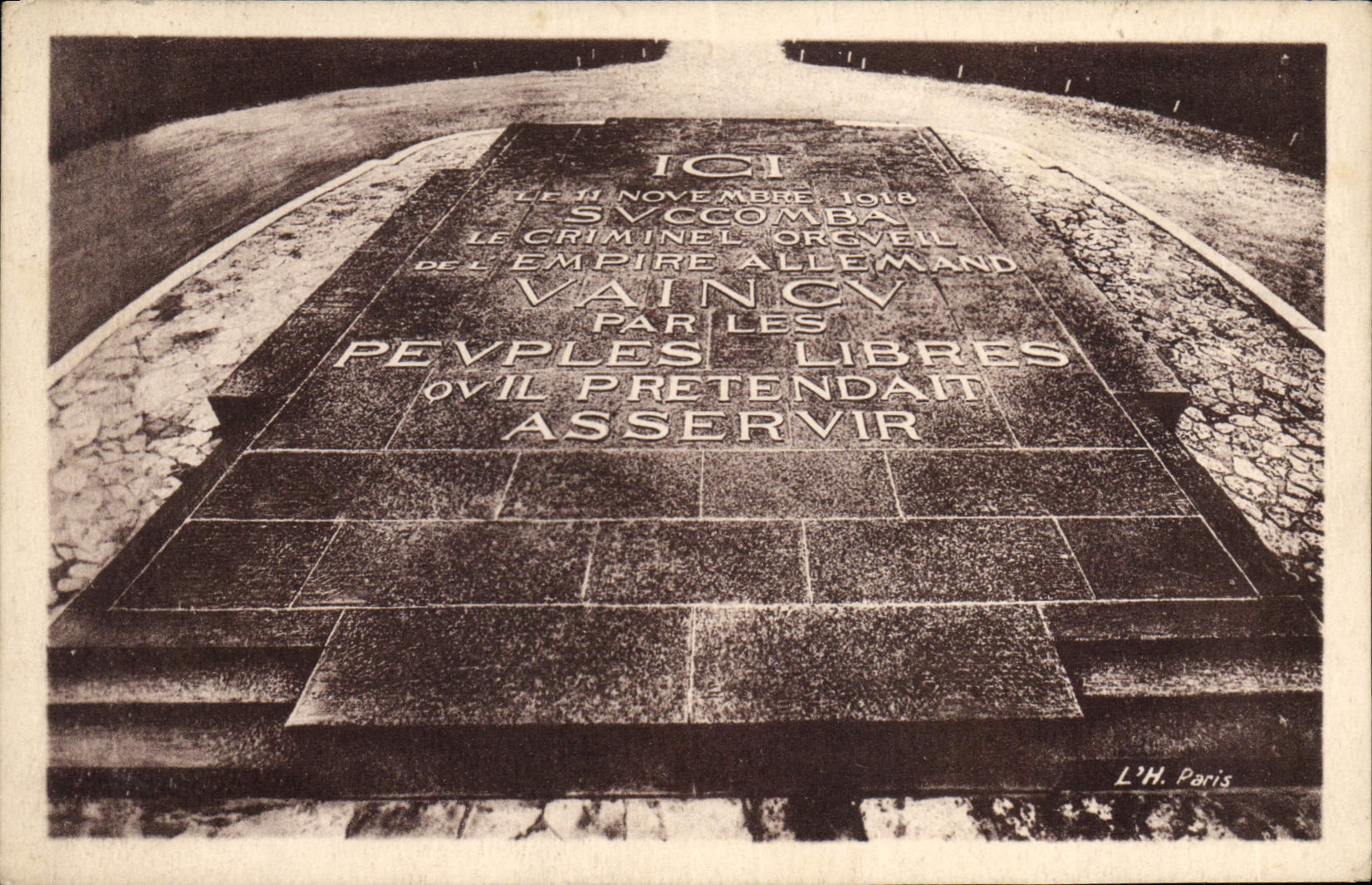 CPA Foret de Compiegne Clairiere de l'Armistice 