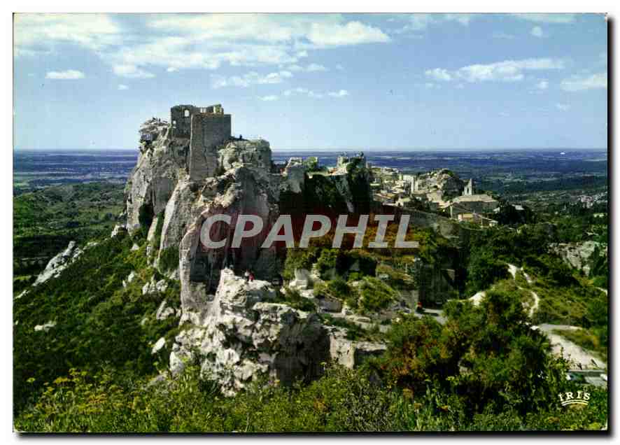 Les Baux-de-Provence — ruines du château démolies en 1632 — éditeur IRIS