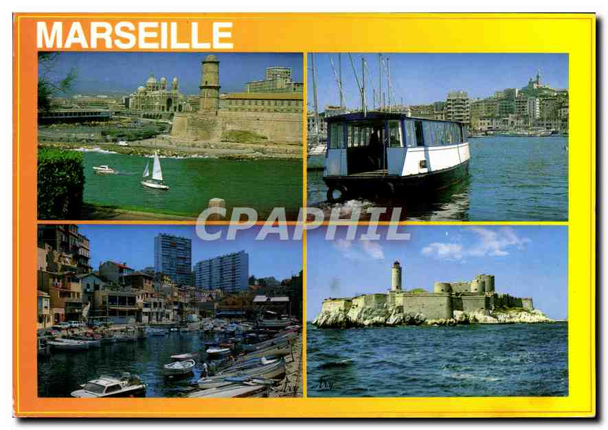 CPM Marseille Fort St Jean et Cathedrale 