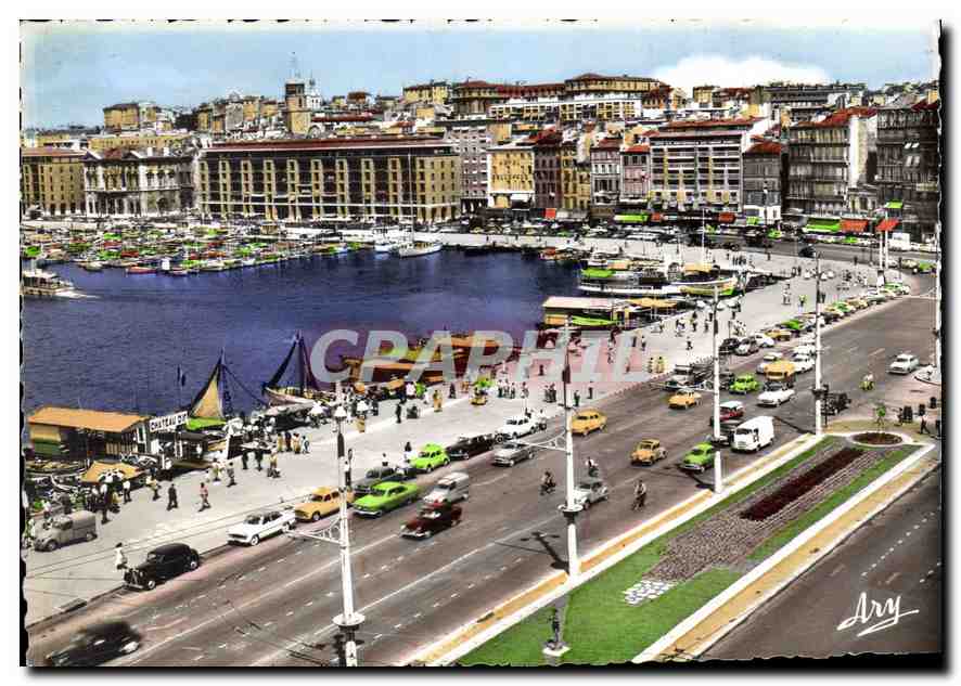 CPM Marseille Quai des Belges et quai du Port 