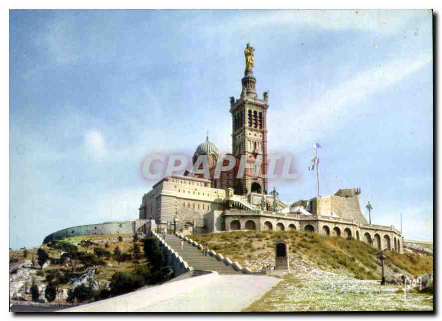 CPM Marseille Bouches du Rhone Basilique Notre Dame de la Garde 