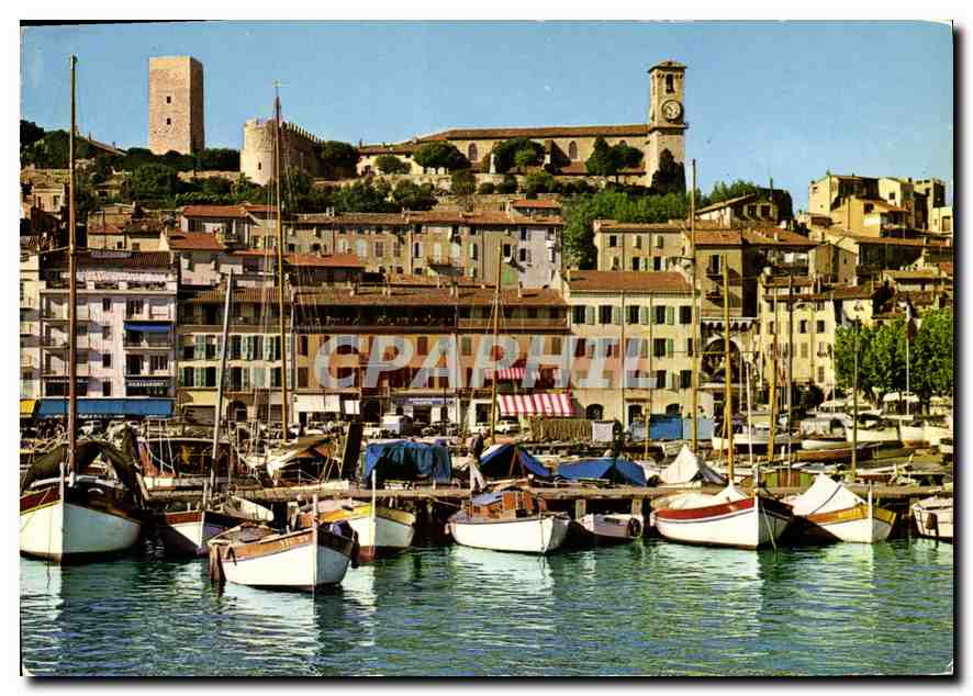 CPM Cannes Un Coin du Port le Quai St Pierre et le Suquet 