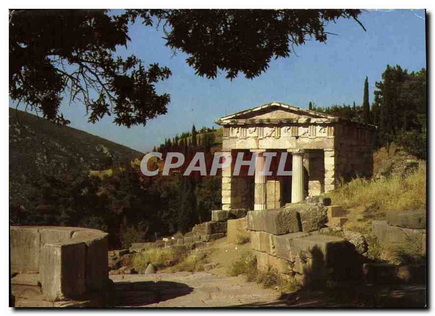 CPM Le Monde de la Greece Le tresor des Atheniens a Delphes 