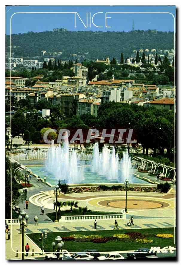 Nice — vue du jardin de l'Esplanade du Paillon — éditeur MAB, n° 13968