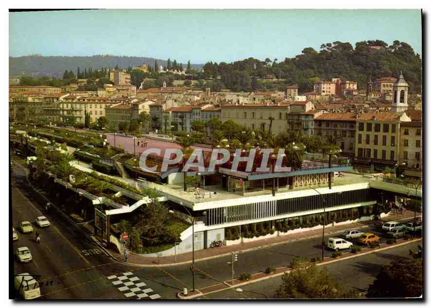 CPM Nice Les jardins suspendus devant la vieille ville 