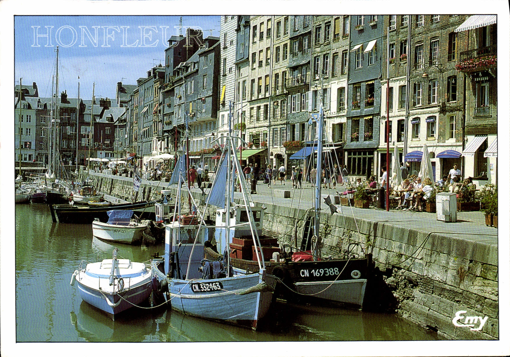Honfleur — Le vieux bassin et le quai Sainte-Catherine — Editions de Bretagne, n° 169388