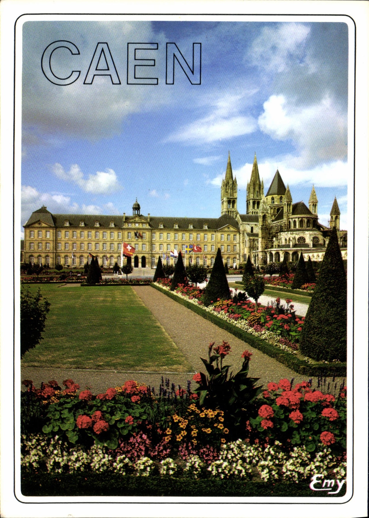 Caen — Abbaye aux Hommes et hôtel-de-ville — Édition Normandes LE GOUBEY