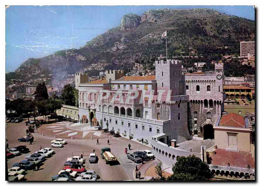 CPM La Cote d'Azur Principaute de Monaco le Palais Princier et la Tete de Chien 
