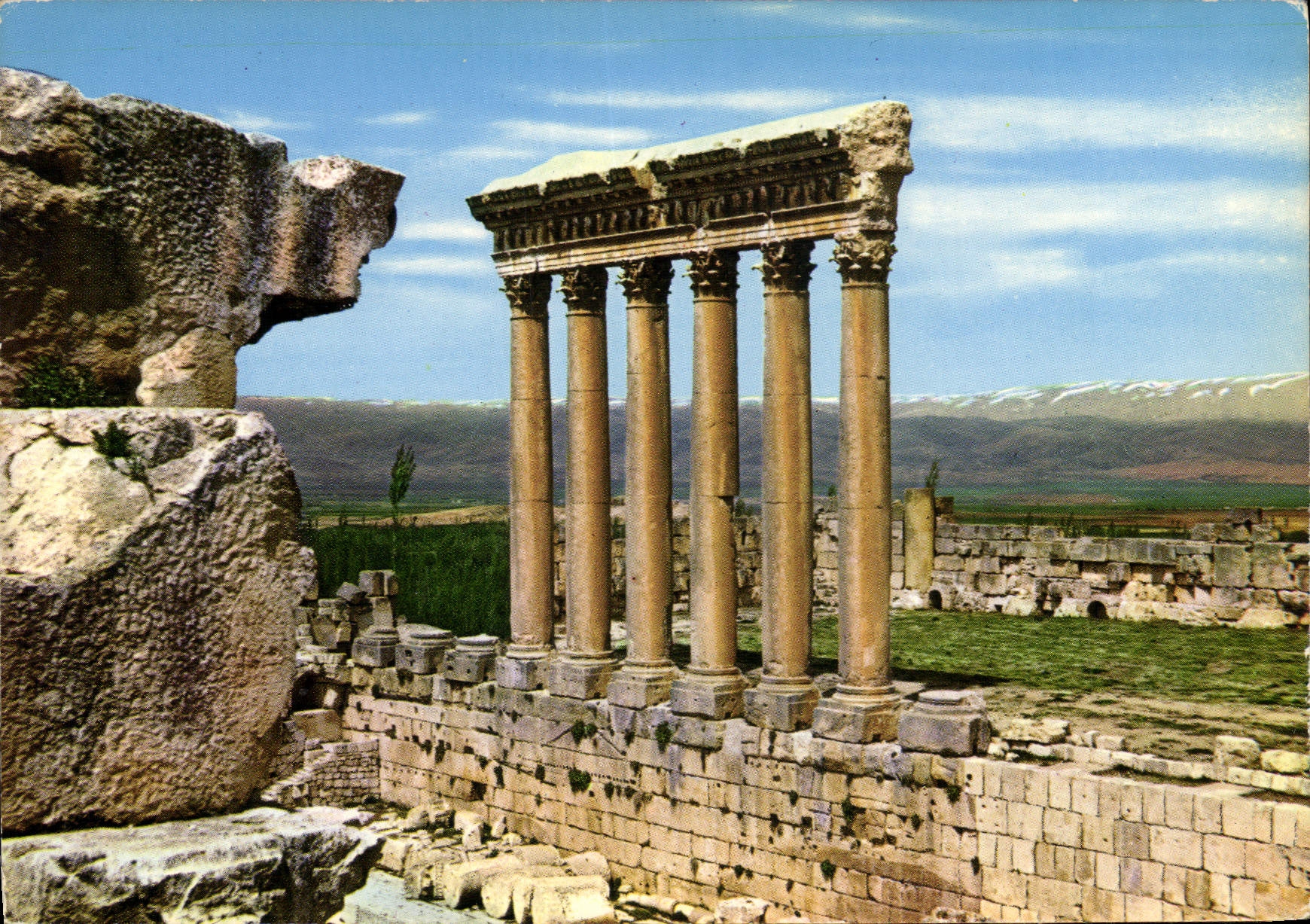 CPM Lebanon Baalbeck les Six Colonnes du Temple du Jupiter 