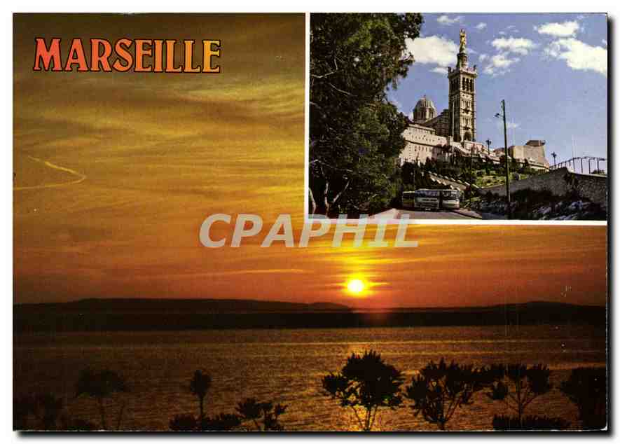 CPM Souvenir de Marseille vue generale 