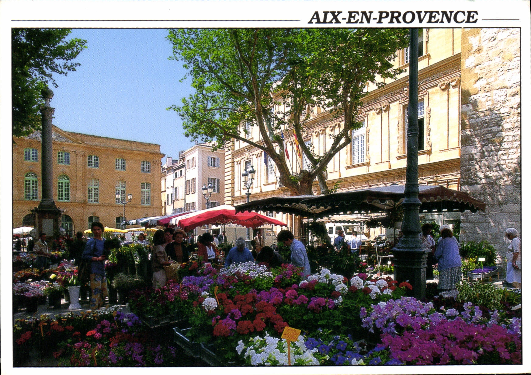 Marché aux fleurs — Aix-en-Provence — Éditeur LT AS de Coeur