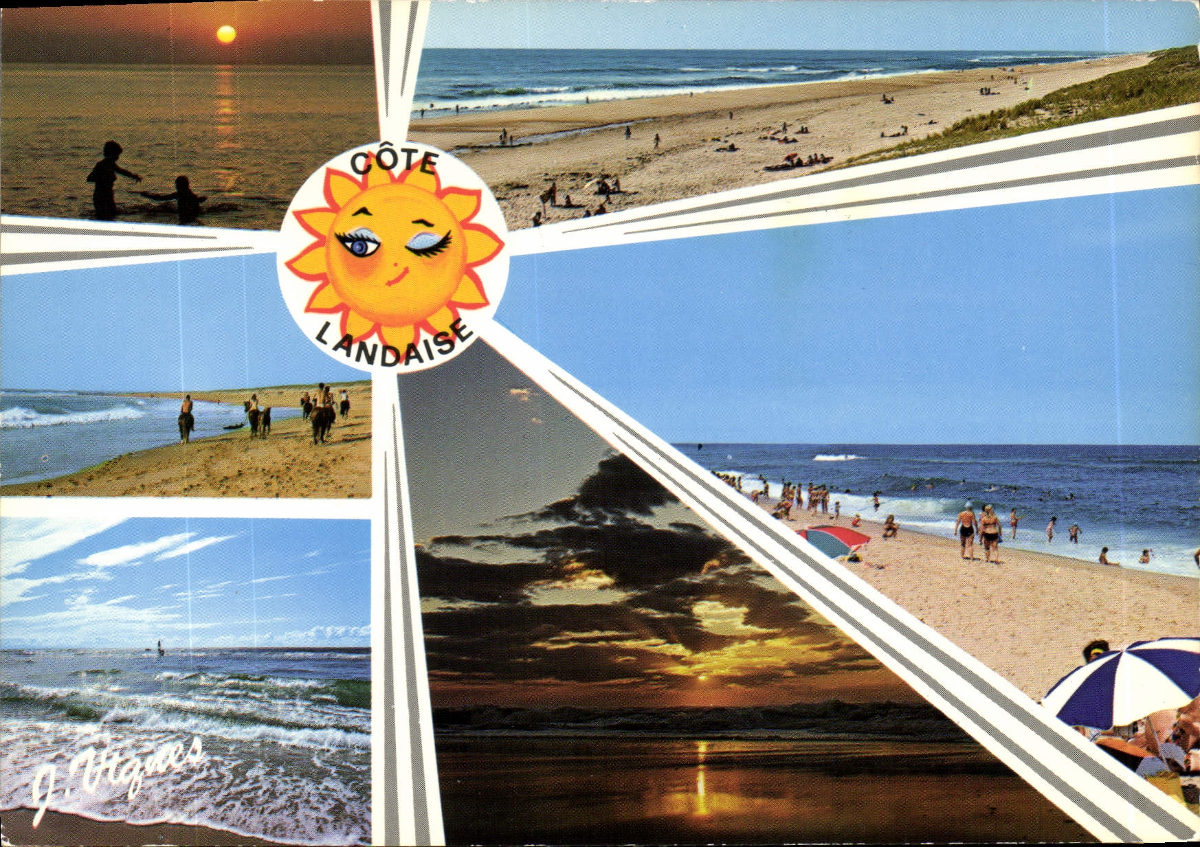 CPM Visage des Landes Douceur de la Cote Landaise Aquitaine 