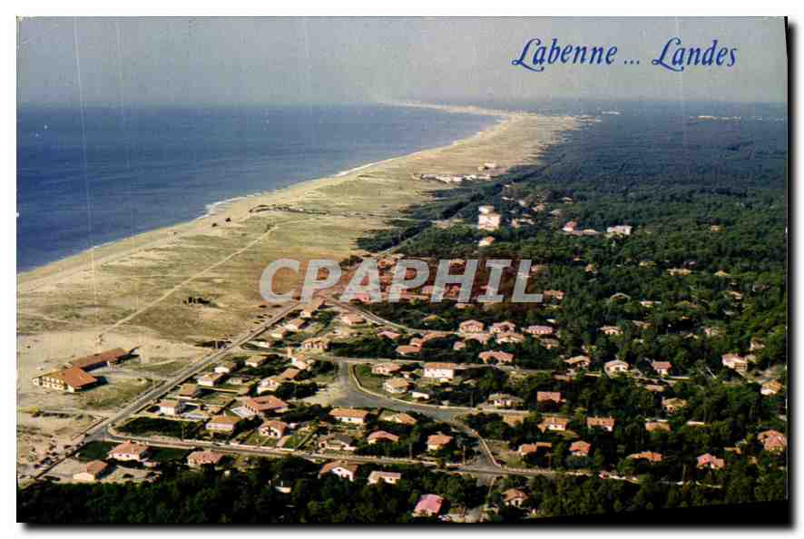 CPM Sur la Cote Sud des Landes Labenne Ocean vue panoramique de la plage et des residences au coeur 
